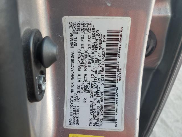 Photo 12 VIN: 5TDBT48A91S045022 - TOYOTA SEQUOIA LI 