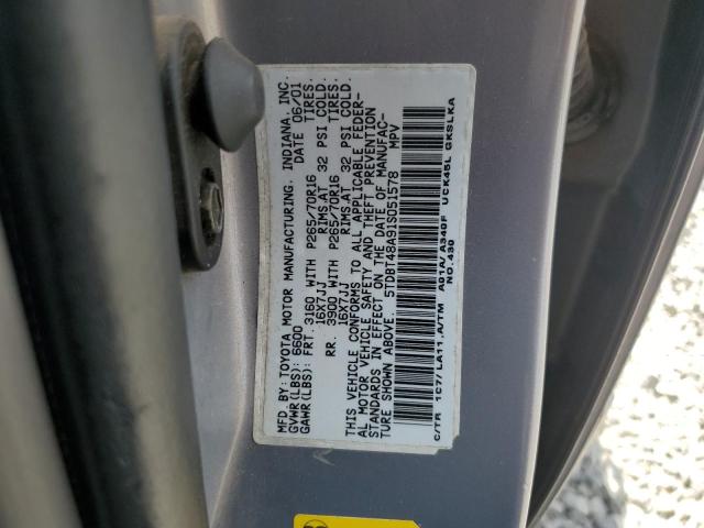 Photo 11 VIN: 5TDBT48A91S051578 - TOYOTA SEQUOIA 