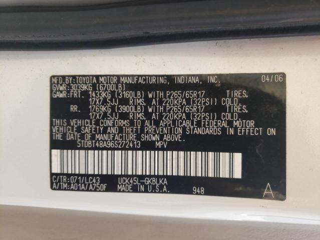 Photo 13 VIN: 5TDBT48A96S272413 - TOYOTA SEQUOIA LI 