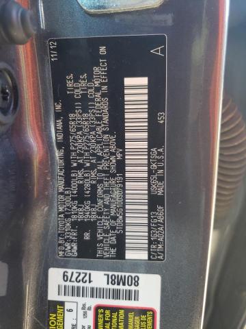 Photo 12 VIN: 5TDBW5G10DS079191 - TOYOTA SEQUOIA SR 