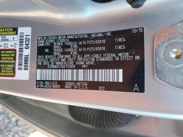 Photo 11 VIN: 5TDBW5G13GS133894 - TOYOTA SEQUOIA 