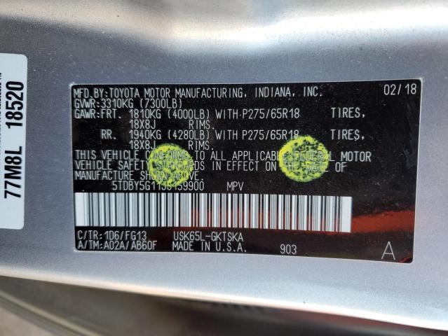 Photo 13 VIN: 5TDBY5G11JS159900 - TOYOTA SEQUOIA 