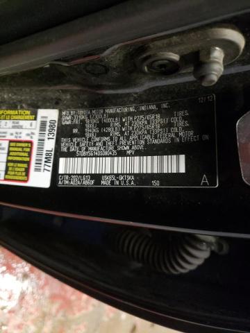 Photo 12 VIN: 5TDBY5G14DS080435 - TOYOTA SEQUOIA SR 