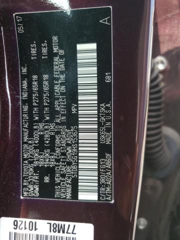 Photo 12 VIN: 5TDBY5G19HS153675 - TOYOTA SEQUOIA SR 