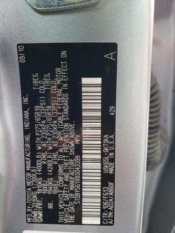 Photo 12 VIN: 5TDBY5G1XBS043399 - TOYOTA SEQUOIA SR 