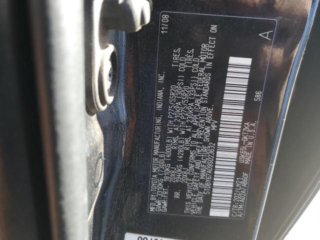 Photo 12 VIN: 5TDBY67A09S023632 - TOYOTA SEQUOIA 