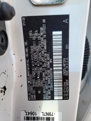 Photo 13 VIN: 5TDBY67A18S005798 - TOYOTA SEQUOIA PL 