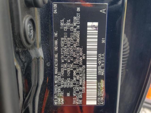 Photo 12 VIN: 5TDBY68AX8S014708 - TOYOTA SEQUOIA LI 