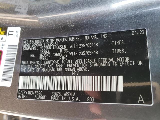 Photo 11 VIN: 5TDBZRBH3NS566910 - TOYOTA HIGHLANDER 