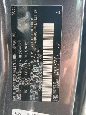 Photo 12 VIN: 5TDBZRBHXNS225035 - TOYOTA HIGHLANDER 