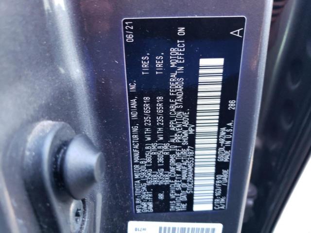 Photo 9 VIN: 5TDCZRAH4MS531877 - TOYOTA HIGHLANDER 