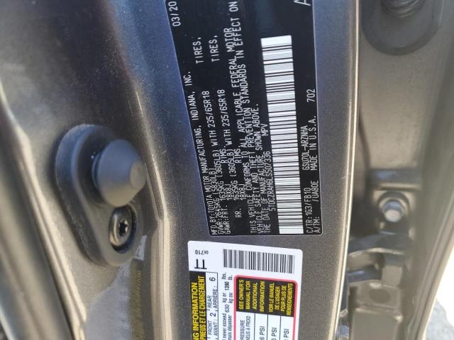 Photo 11 VIN: 5TDCZRAH6LS507336 - TOYOTA HIGHLANDER 