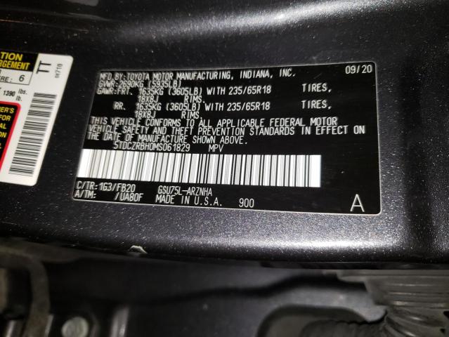 Photo 11 VIN: 5TDCZRBH0MS061829 - TOYOTA HIGHLANDER 