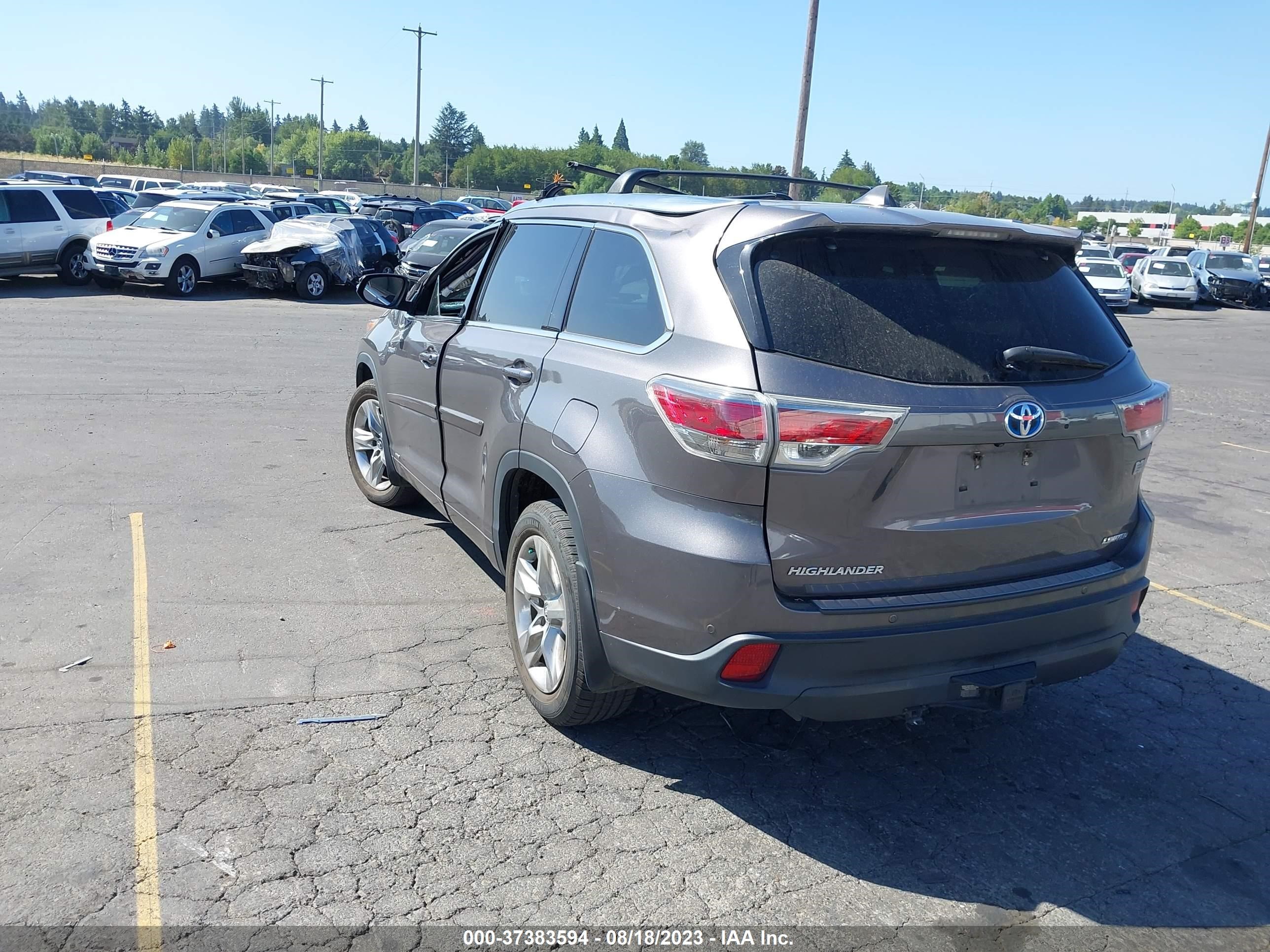 Photo 2 VIN: 5TDDCRFH3GS018042 - TOYOTA HIGHLANDER 