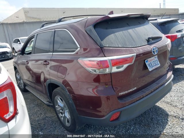 Photo 2 VIN: 5TDDCRFH3GS020292 - TOYOTA HIGHLANDER HYBRID 