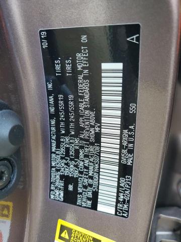 Photo 11 VIN: 5TDDGRFH4KS077081 - TOYOTA HIGHLANDER 