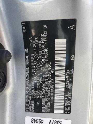 Photo 13 VIN: 5TDDK3DC0BS021819 - TOYOTA SIENNA XLE 