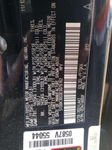 Photo 12 VIN: 5TDDK3DC0ES076162 - TOYOTA SIENNA XLE 