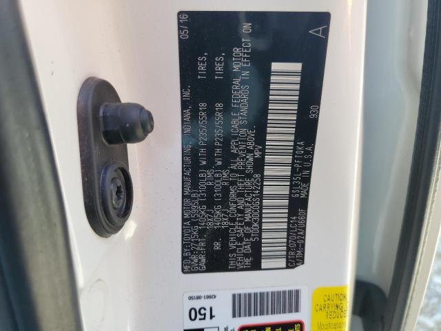 Photo 12 VIN: 5TDDK3DC0GS142258 - TOYOTA SIENNA XLE 