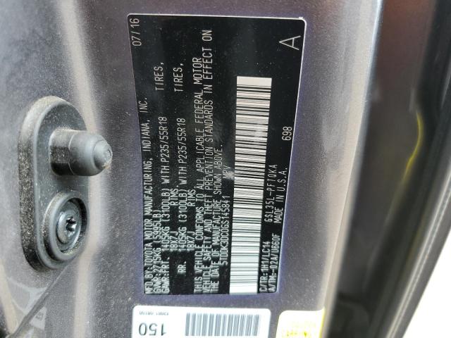 Photo 12 VIN: 5TDDK3DC0GS145841 - TOYOTA SIENNA XLE 