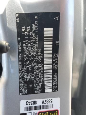 Photo 12 VIN: 5TDDK3DC1BS007721 - TOYOTA SIENNA XLE 