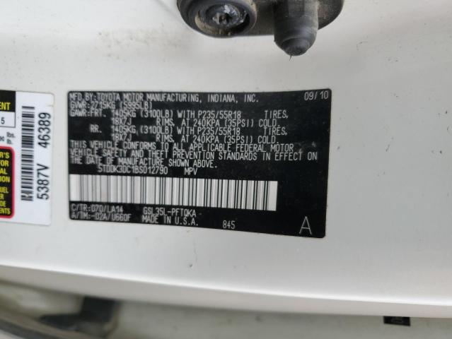 Photo 12 VIN: 5TDDK3DC1BS012790 - TOYOTA SIENNA XLE 