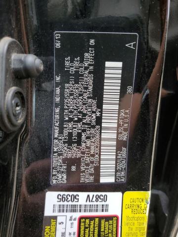 Photo 12 VIN: 5TDDK3DC2DS066828 - TOYOTA SIENNA XLE 