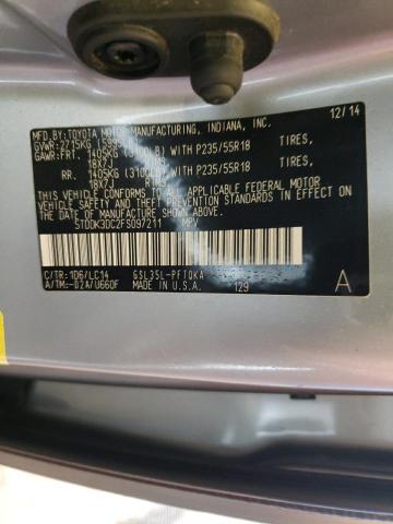 Photo 12 VIN: 5TDDK3DC2FS097211 - TOYOTA SIENNA XLE 