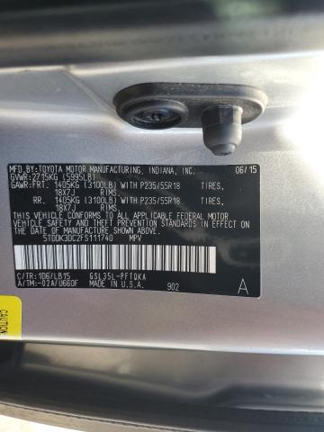 Photo 12 VIN: 5TDDK3DC2FS111740 - TOYOTA SIENNA XLE 