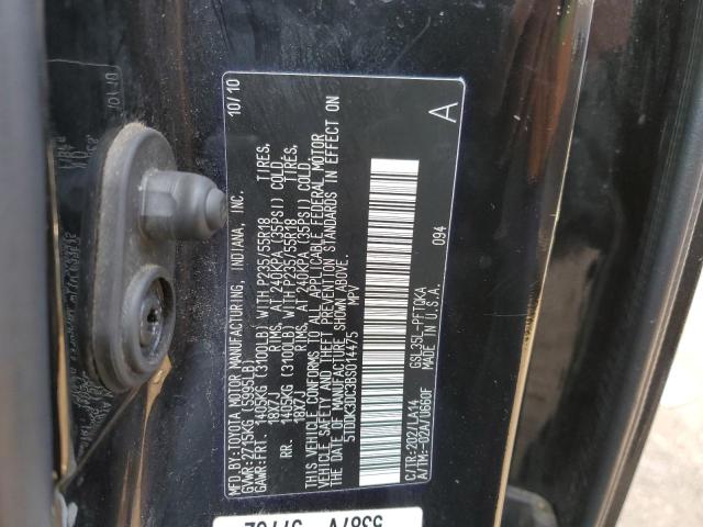 Photo 9 VIN: 5TDDK3DC3BS014475 - TOYOTA SIENNA XLE 