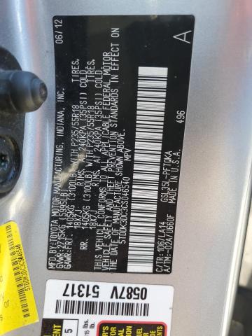 Photo 12 VIN: 5TDDK3DC3CS046540 - TOYOTA SIENNA XLE 