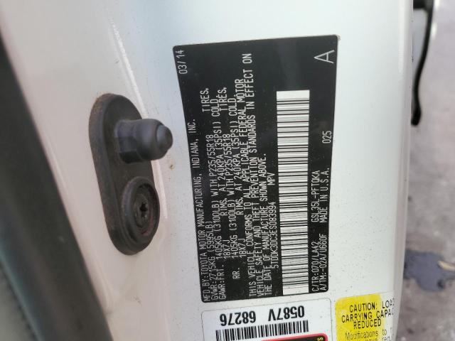 Photo 9 VIN: 5TDDK3DC3ES083994 - TOYOTA SIENNA XLE 