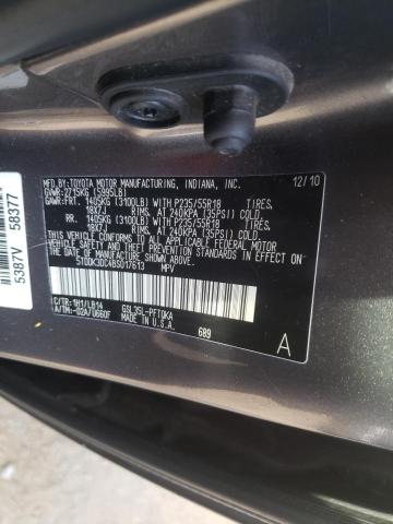 Photo 9 VIN: 5TDDK3DC4BS017613 - TOYOTA SIENNA XLE 