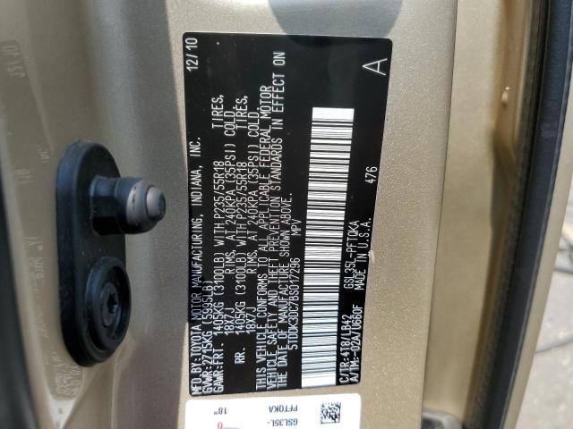 Photo 13 VIN: 5TDDK3DC7BS017296 - TOYOTA SIENNA XLE 