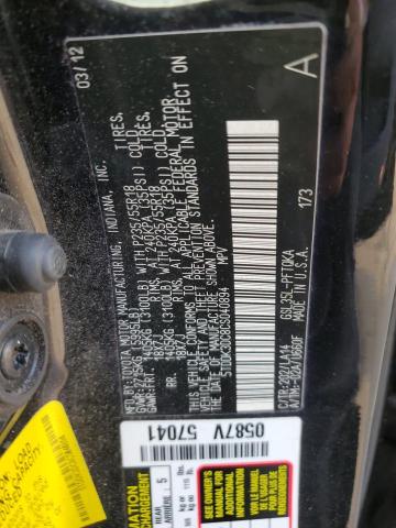 Photo 13 VIN: 5TDDK3DC8CS040894 - TOYOTA SIENNA XLE 