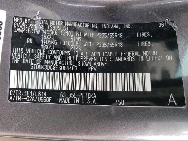 Photo 13 VIN: 5TDDK3DC8ES088463 - TOYOTA ALL MODELS 