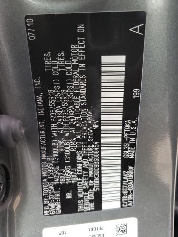 Photo 11 VIN: 5TDDK3DC9BS008454 - TOYOTA SIENNA XLE 