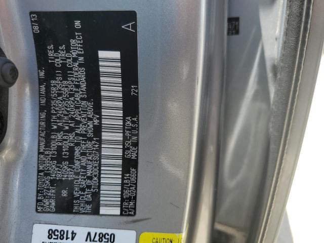 Photo 12 VIN: 5TDDK3DCXES071471 - TOYOTA SIENNA XLE 