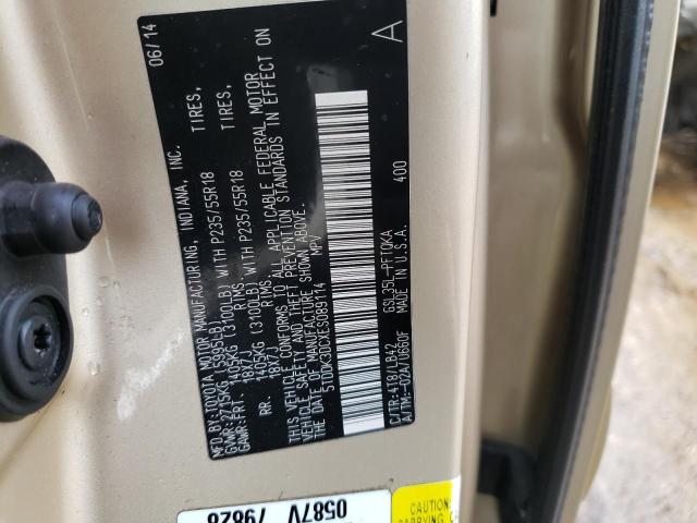 Photo 12 VIN: 5TDDK3DCXES089114 - TOYOTA SIENNA XLE 