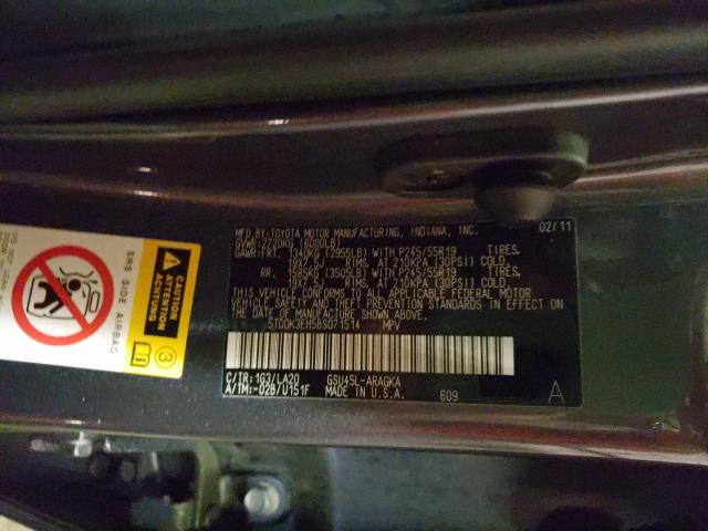 Photo 9 VIN: 5TDDK3EH5BS071514 - TOYOTA HIGHLANDER 