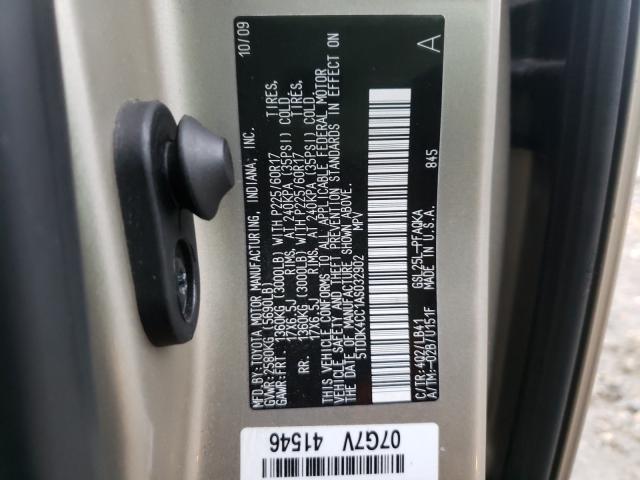 Photo 9 VIN: 5TDDK4CC1AS032902 - TOYOTA SIENNA XLE 