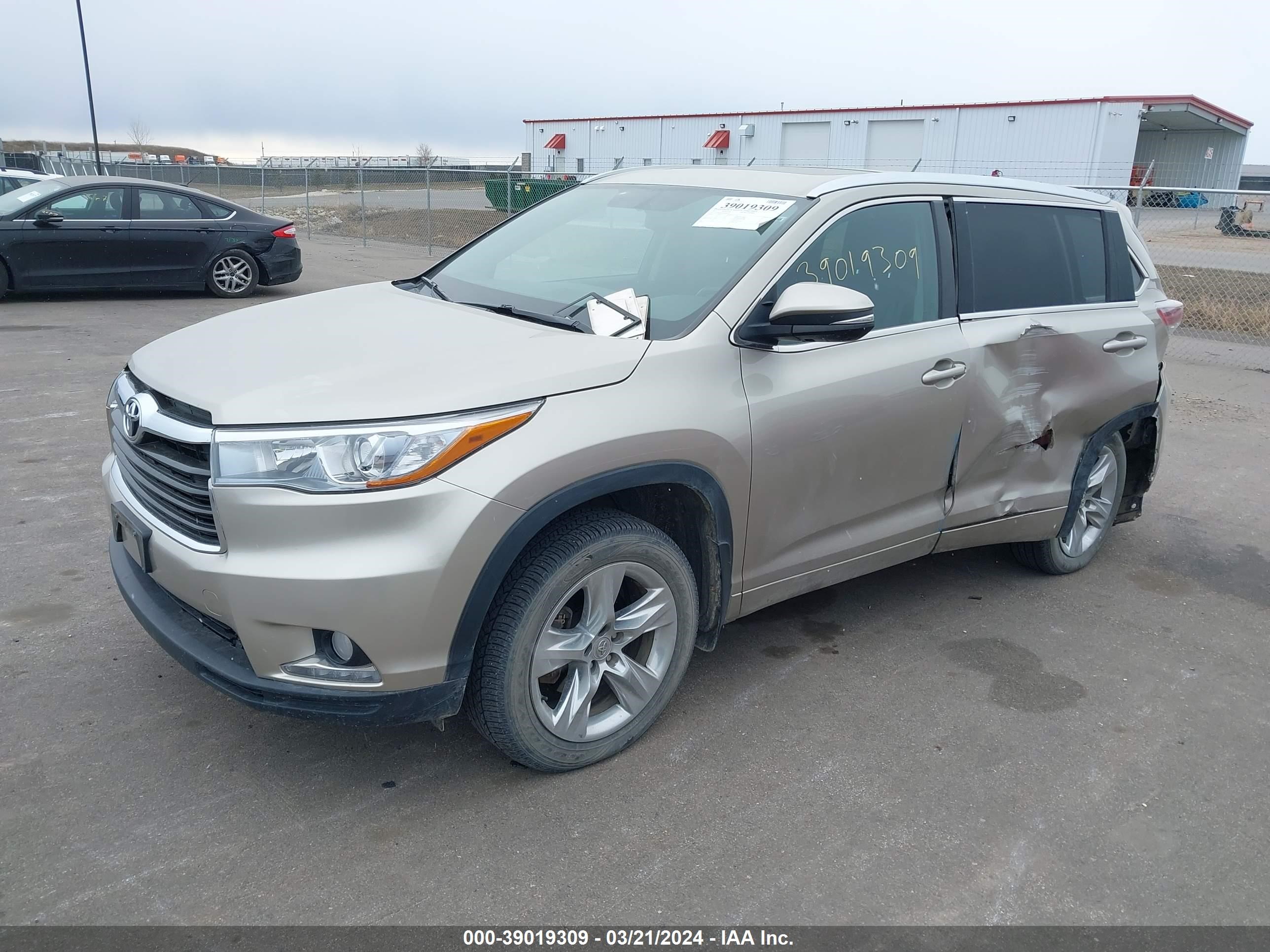 Photo 1 VIN: 5TDDKRFH1ES066574 - TOYOTA HIGHLANDER 