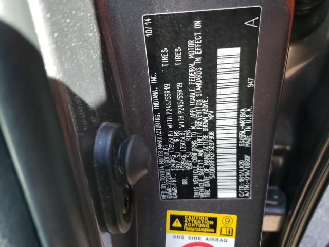 Photo 9 VIN: 5TDDKRFH3FS097908 - TOYOTA HIGHLANDER 