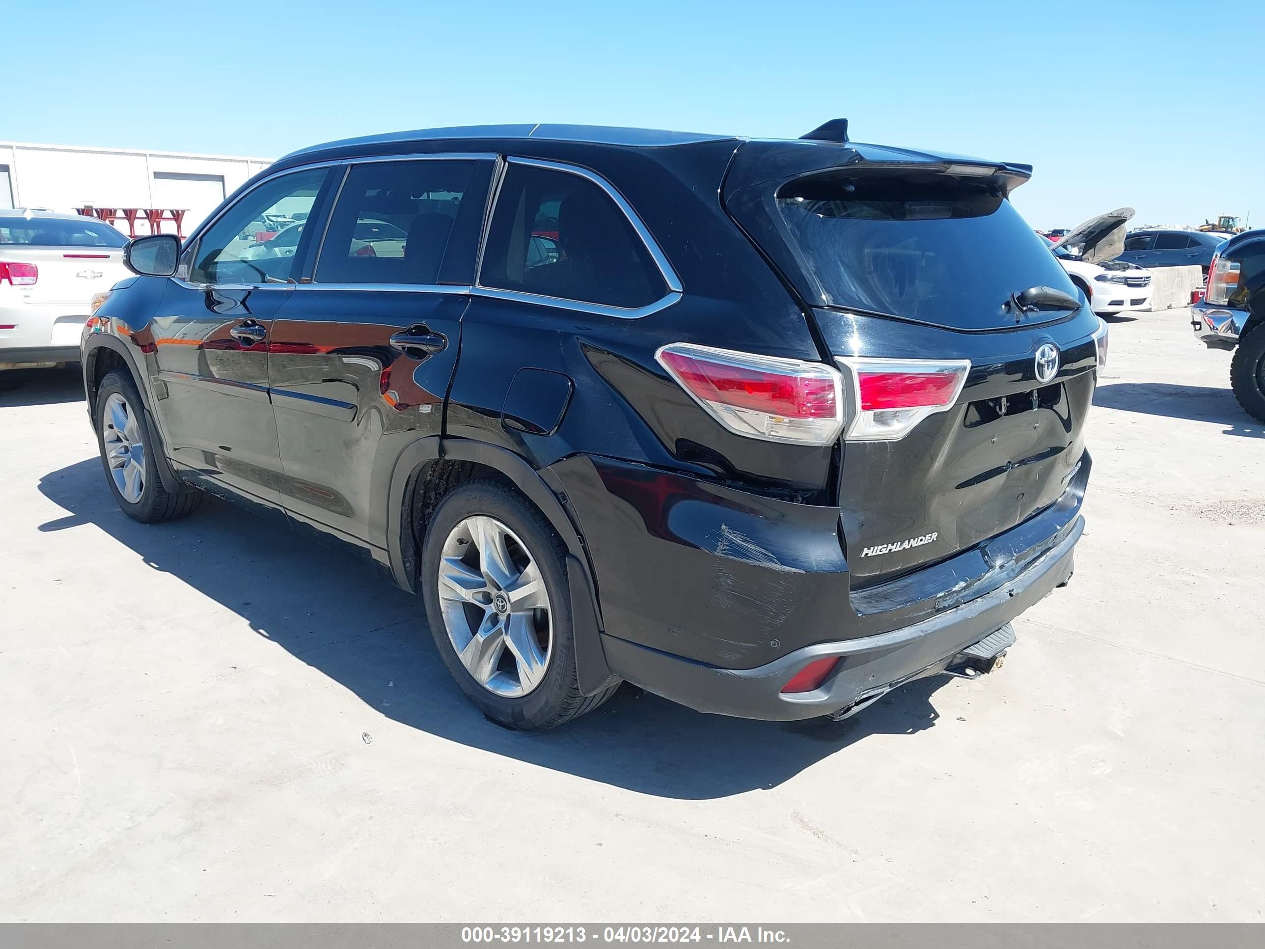 Photo 2 VIN: 5TDDKRFH3GS260896 - TOYOTA HIGHLANDER 