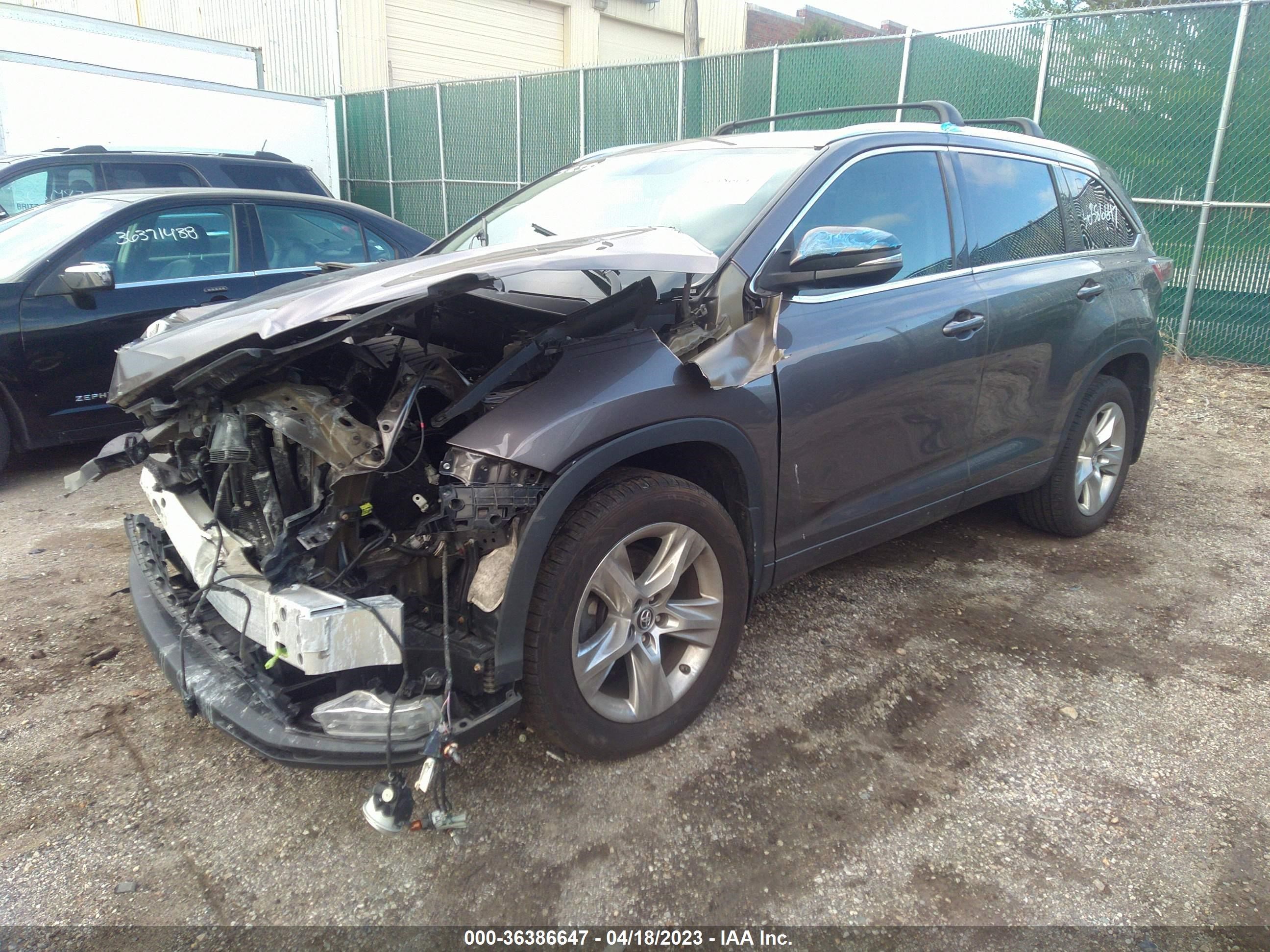 Photo 1 VIN: 5TDDKRFH5GS291423 - TOYOTA HIGHLANDER 