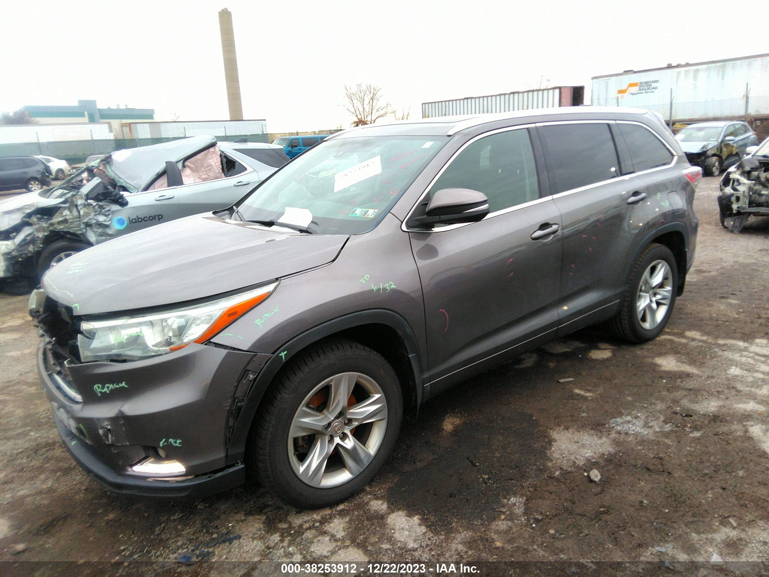 Photo 1 VIN: 5TDDKRFH9FS103727 - TOYOTA HIGHLANDER 