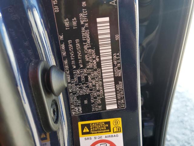 Photo 12 VIN: 5TDDKRFH9FS145332 - TOYOTA HIGHLANDER 