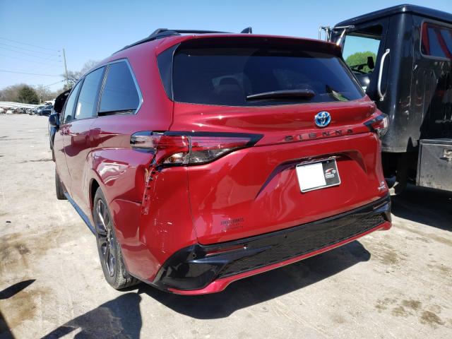 Photo 2 VIN: 5TDDRKEC0MS007121 - TOYOTA SIENNA XSE 