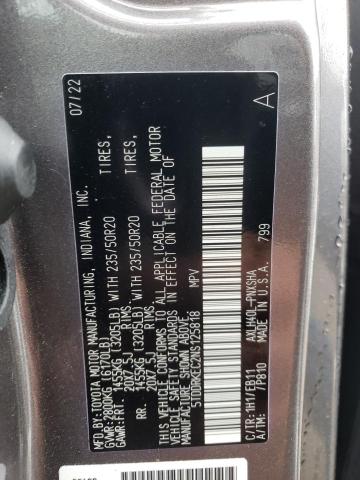 Photo 12 VIN: 5TDDRKEC2NS125818 - TOYOTA SIENNA XSE 