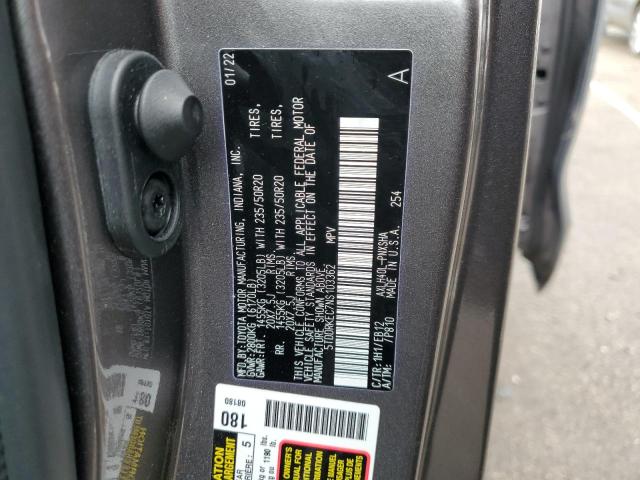 Photo 12 VIN: 5TDDRKEC7NS103362 - TOYOTA SIENNA 